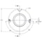 Brewer Machine & Gear Taperlock Bushing Idler, 2012, Needle Bearing, 1" Bore 2012-F - alternate 1